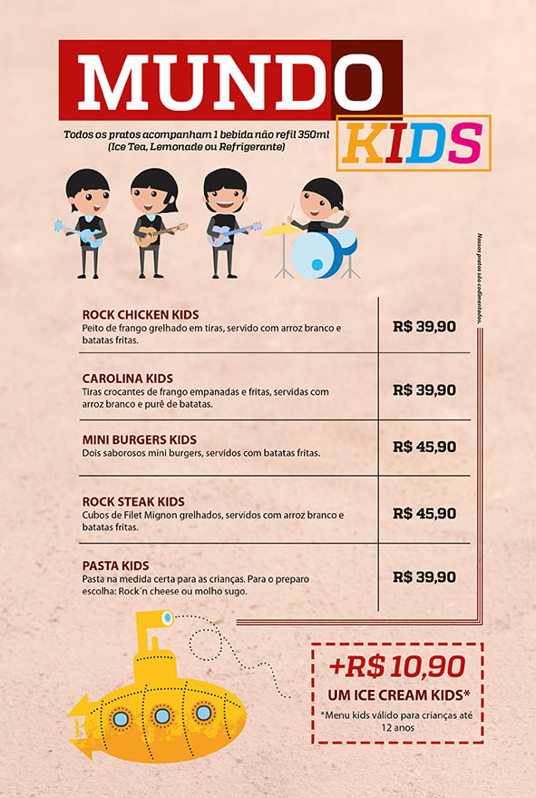 Página 9 do cardápio oficial de Volta Redonda